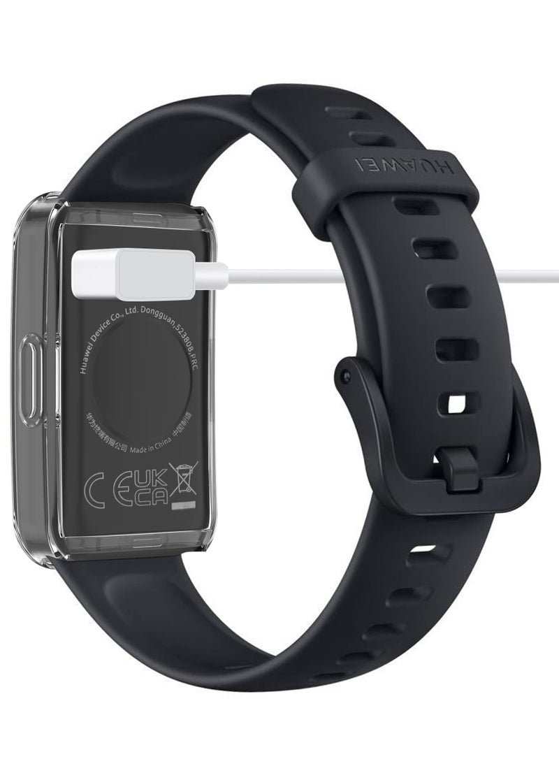 HW Screen Protector Case Compatible with Huawei Band 8/9 Watch TPU Slim Case Cover [Plating Metal Color Frame] [3D Full Coverage] Shell Protective for Huawei Band 8/9 Smart Watch (6pack)  - Image 3