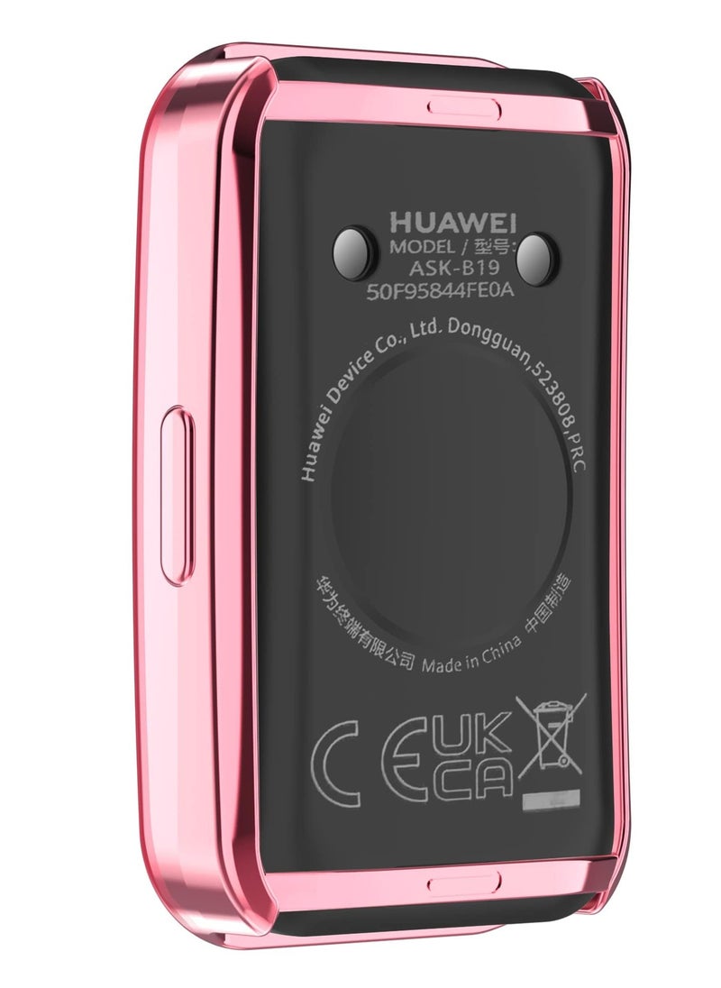 HW Screen Protector Case Compatible with Huawei Band 8/9 Watch TPU Slim Case Cover [Plating Metal Color Frame] [3D Full Coverage] Shell Protective for Huawei Band 8/9 Smart Watch (6pack)  - Image 5