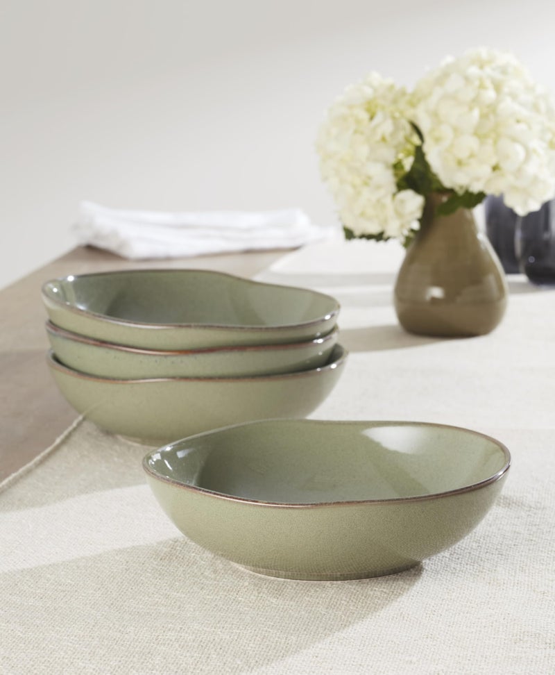 Oneida 899211 Organic Shades Sage Green Pasta Bowls, Set Of 4, Service For 4 - Image 4