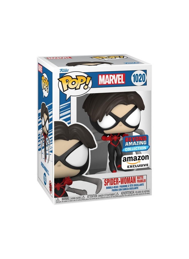 Funko Funko Pop Marvel: Beyond Amazing - Spider-Woman Mattie Franklin - Marvel Comics - Amazon Exclusive - Collectable Vinyl Figure - Gift Idea - Official Merchandise - Toys for Kids & Adults  - Image 1