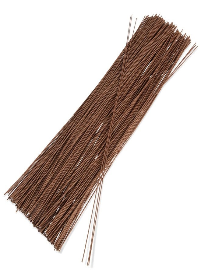 Bright Creations 240-Count Brown 18-Gauge Floral Wire Stems - 16-Inch Length - Craft Wire for Wreath Making & Flower Crowns - DIY Floral Arrangements - Image 1