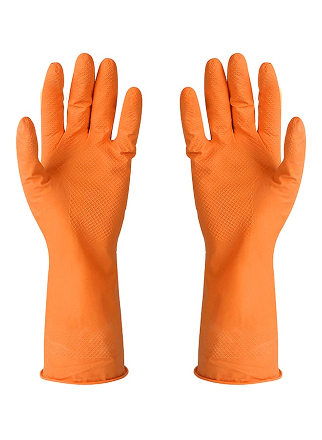 شاربدو قفازات مطاطية برتقالي Small - Image 1