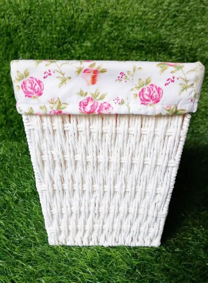 FFD Handwooven Storage Basket Pink 24x25x20 - Image 2