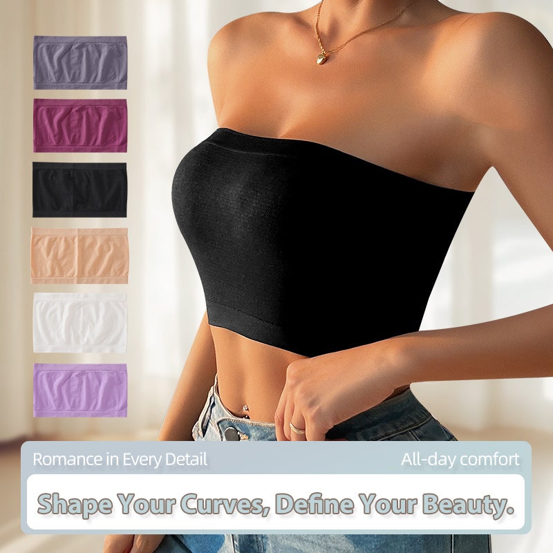 Women's Strapless Tube Top Corset - Seamless, Breathable, Backless, Comfort - Image 1