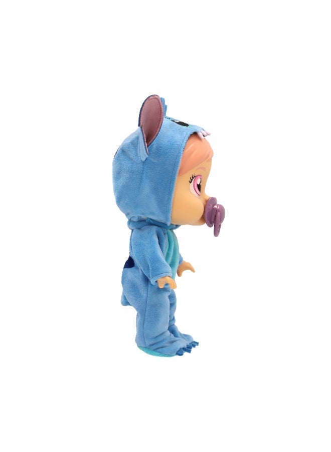كراي بيبيز دمية كراي بيبيز Disney Stitch Loving Care التفاعلية – تبكي دموعًا حقيقية مع اللهاية وكوب الرضاعة، ترتدي زي ستيتش الناعم، هدية مثالية للأطفال - Image 5