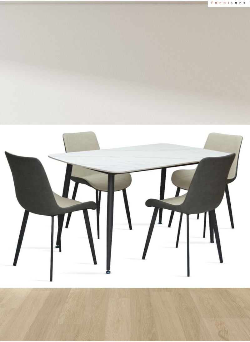 Modern Dining Table Set With Leather Chair 1+4 - pzsku/ZDB295671E6CD0BAA70FCZ/45/_/1692085793/bf69a339-aa01-4357-bcff-500d80ac13c2