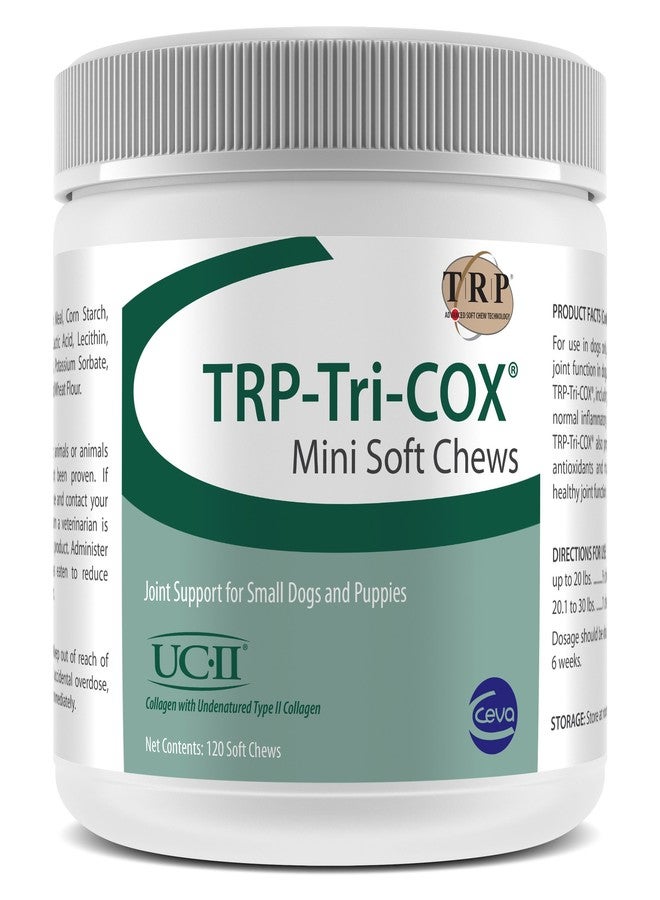 CEVA Animal Health TRP-Tri-COX Mini Soft Chews, Joint Support For Small Dogs & Puppies (120 Count) - Image 1