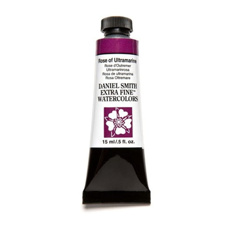 DANIEL SMITH 284600101 Extra Fine Watercolor 15ml Paint Tube Rose of Ultramarine