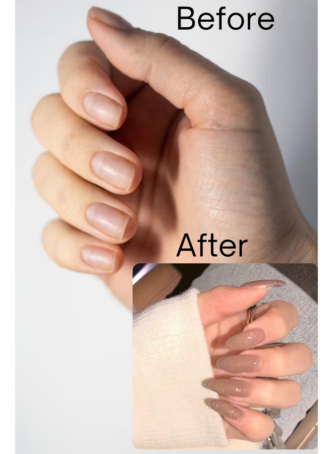 KLOSS BEAUTY Sun Kissed Tan Glossy Press On Nails Artificial Nails, Reusable Fake Nails, Set Of 22 False Nails Universally Sized Nail Extensions For Women Press- On Nails, Longlasting Fake Nails With Glue High Gloss Finish (Tan Glossy) - Image 2