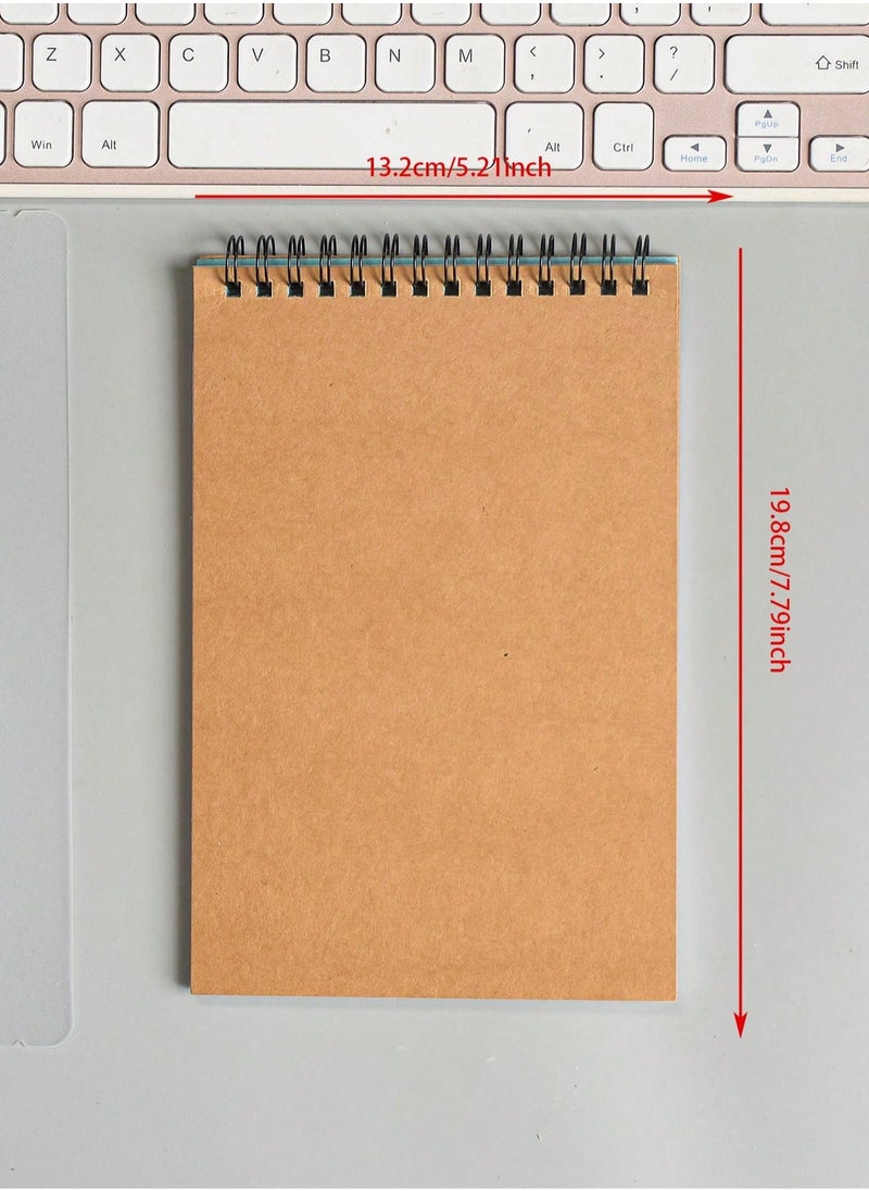 Generic - 1pc A5 Spiral-Bound Daily Planner Notebook – Undated Minimalist Design with To-Do List, Monthly & Weekly Layouts, Thick Paper, Hard Cover, and Goal-Setting Pages – Perfect for School, Office & Personal Organization - Image 1