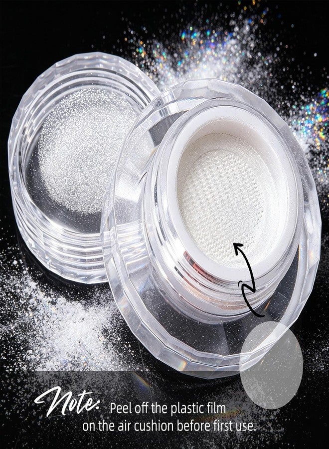 U-Shinein Air Cushion Aurora Chrome Nail Powder, Holographic Pearlescent Moonlight Unicorn Mermaid Powder for Nails,Nail Art Glitter for Home DIY Salon Manicure Pigment(Pink Fairy Pearlescent) WT20 - Image 4