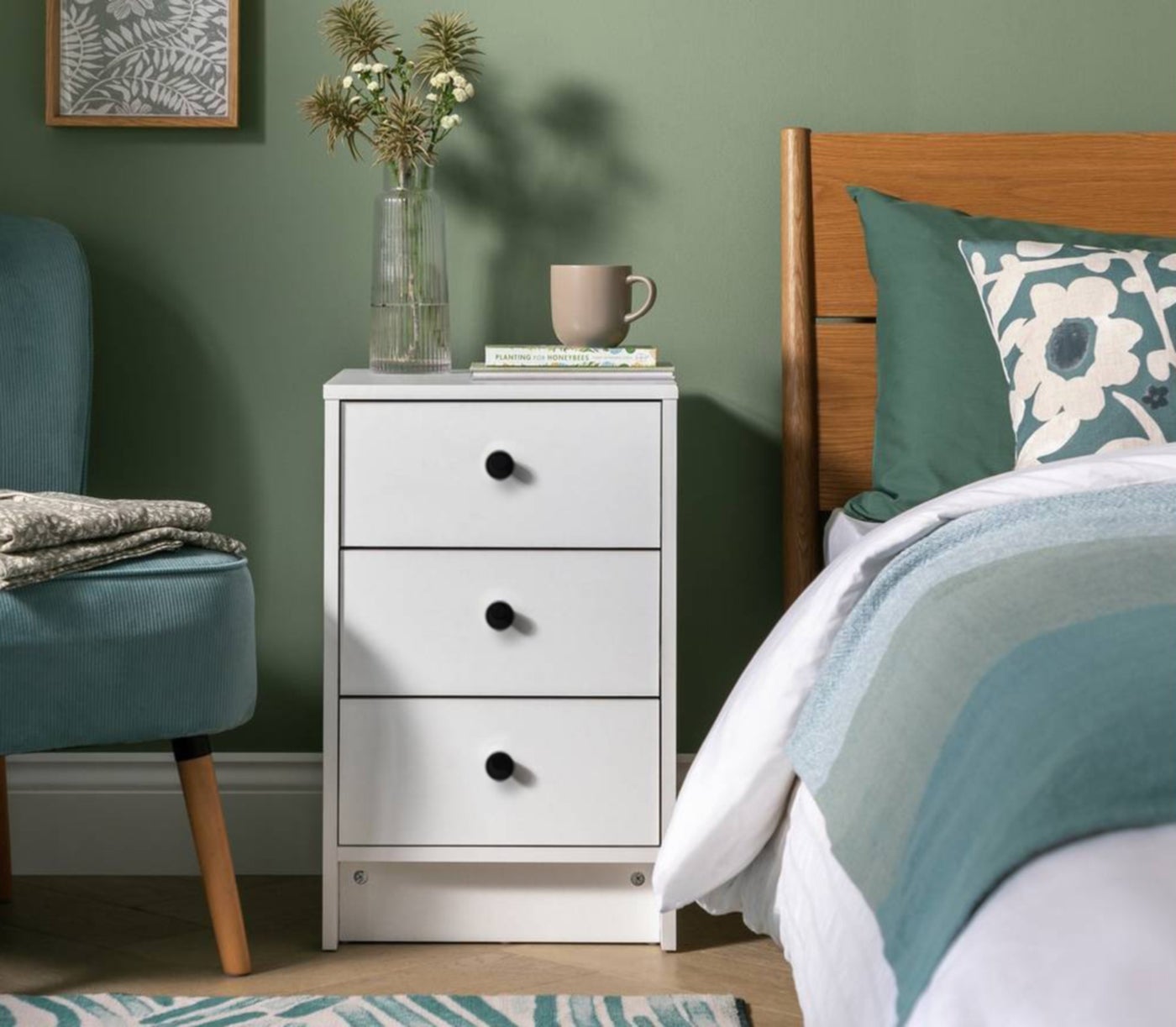 Modern MDF nightstand - Height 65 cm - Width 44 cm - Depth 36 cm, from Furniture Store.