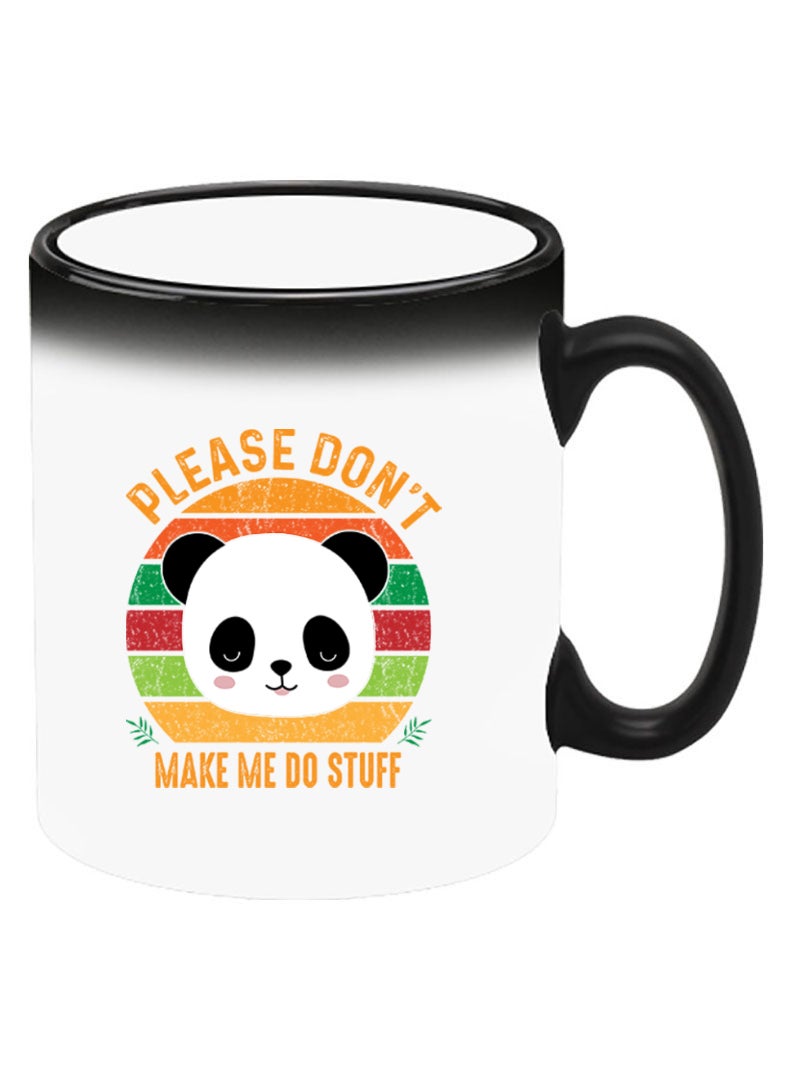 Theodor Color Changing Heat Sensitive Ceramic Mug, Image Revealed When HOT Liquid is Added! please dont make me do stuff - Image 2