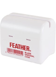 Feather Feather Razor Blade Disposal Case for Barbers 
