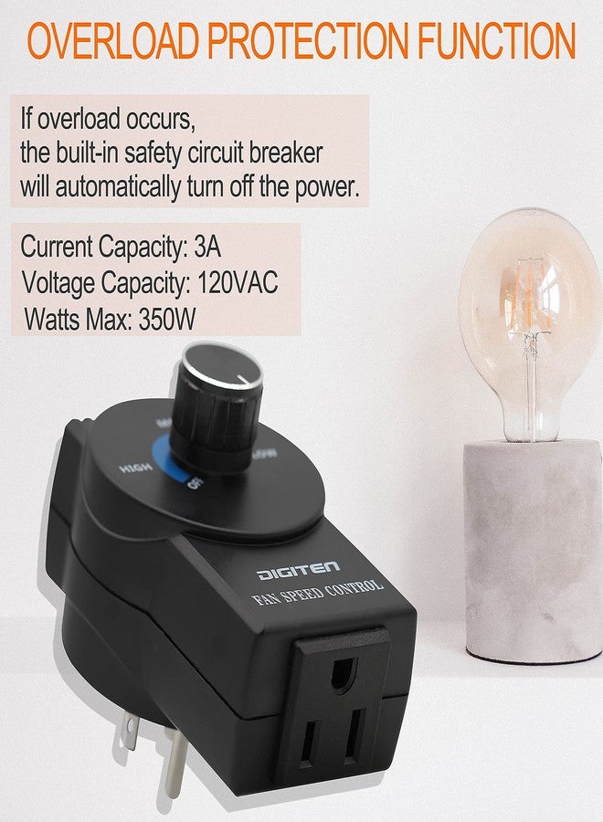 DIGITEN Variable Speed Controller - Exhaust Fan Speed Adjuster for Duct Inline Fan - Image 5