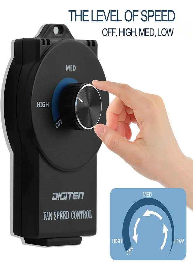 DIGITEN Variable Speed Controller - Exhaust Fan Speed Adjuster for Duct Inline Fan - Image 3