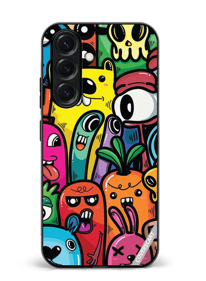 VR CREATIVE Protective Case Cover For Samsung Galaxy S25 Plus Cartoon3 Design Multicolour