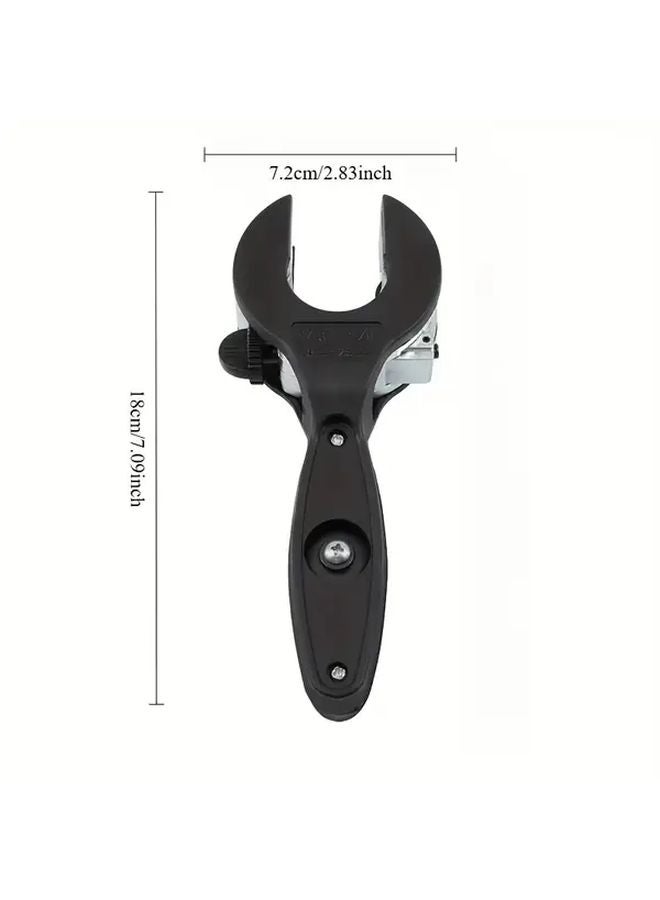 Black Ratchet Pipe Cutter Heavy Duty Steel Manual Tool For HVAC Pipes - Image 1