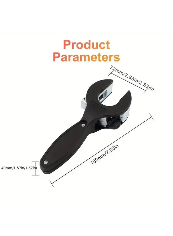 Black Ratchet Pipe Cutter Heavy Duty Steel Manual Tool For HVAC Pipes - Image 2