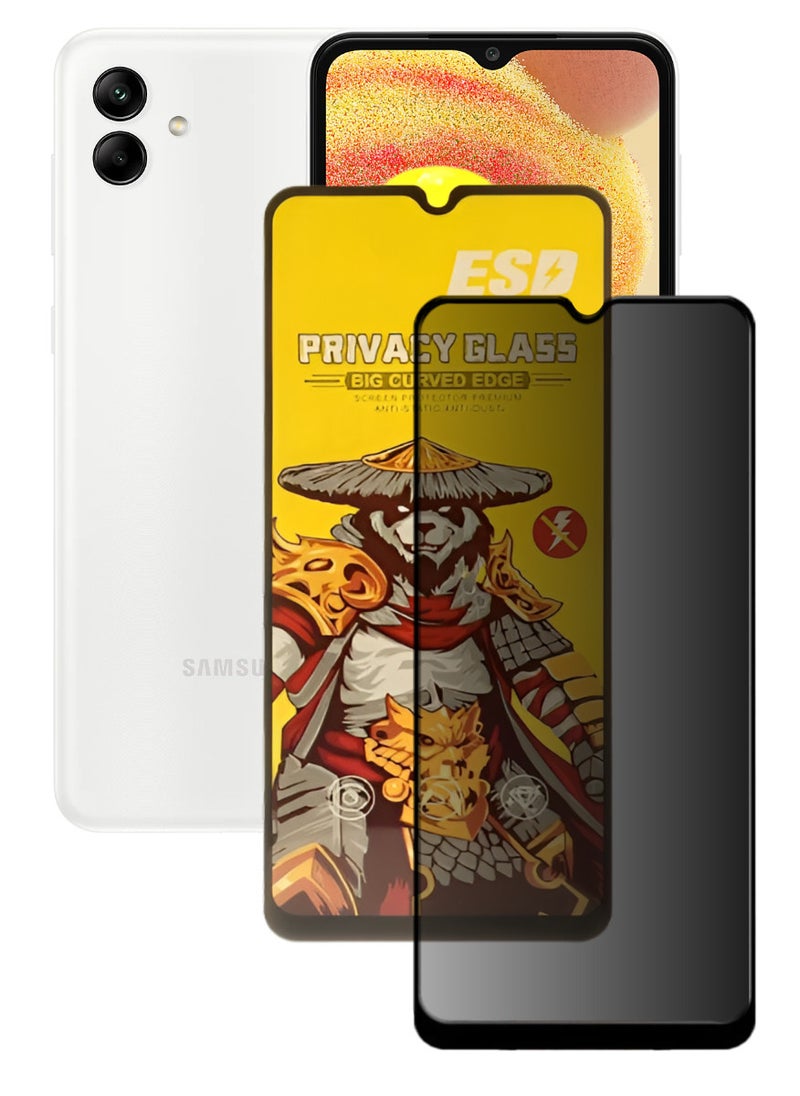 ESD Tempered Dustproof Privacy Glass Screen Protector Compatible For Samsung Galaxy A04 - Image 1