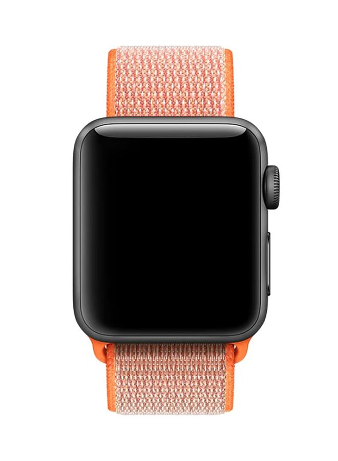 ترامكس سوار بديل لساعة أبل سلسلة 1/2/3 38 مم برتقالي سبايسي - Image 2