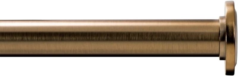 Ivilon Tension Curtain Rod - Spring Tension Rod for Windows or Shower, 54 to 90 Inch. Warm Gold - Image 3