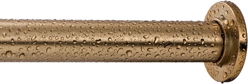 Ivilon Tension Curtain Rod - Spring Tension Rod for Windows or Shower, 54 to 90 Inch. Warm Gold - Image 2