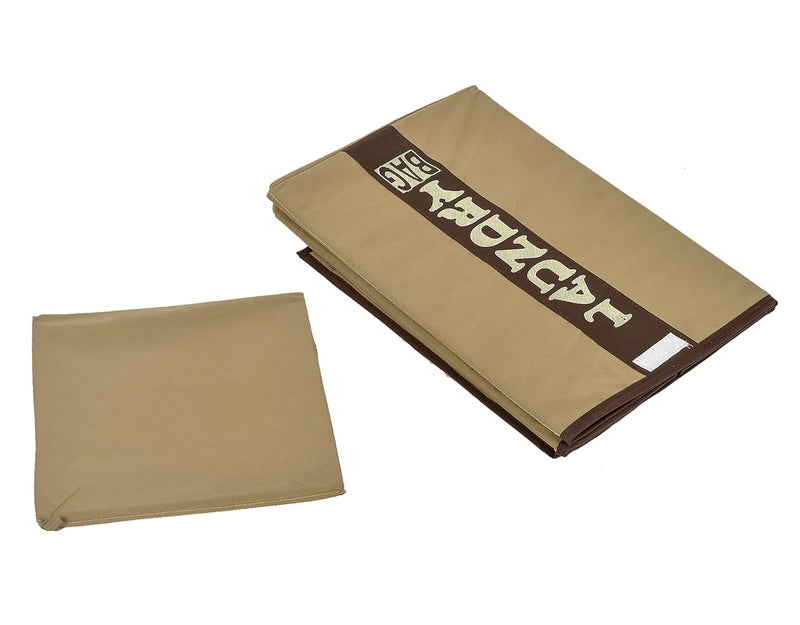 Kuber Industries Heart Home Non-Woven Foldable Large Laundry basket/Hamper/Organizer With Handles & Lid, 60 Ltr. (Brown & Beige)-HS43HEARTH26876 - Image 5