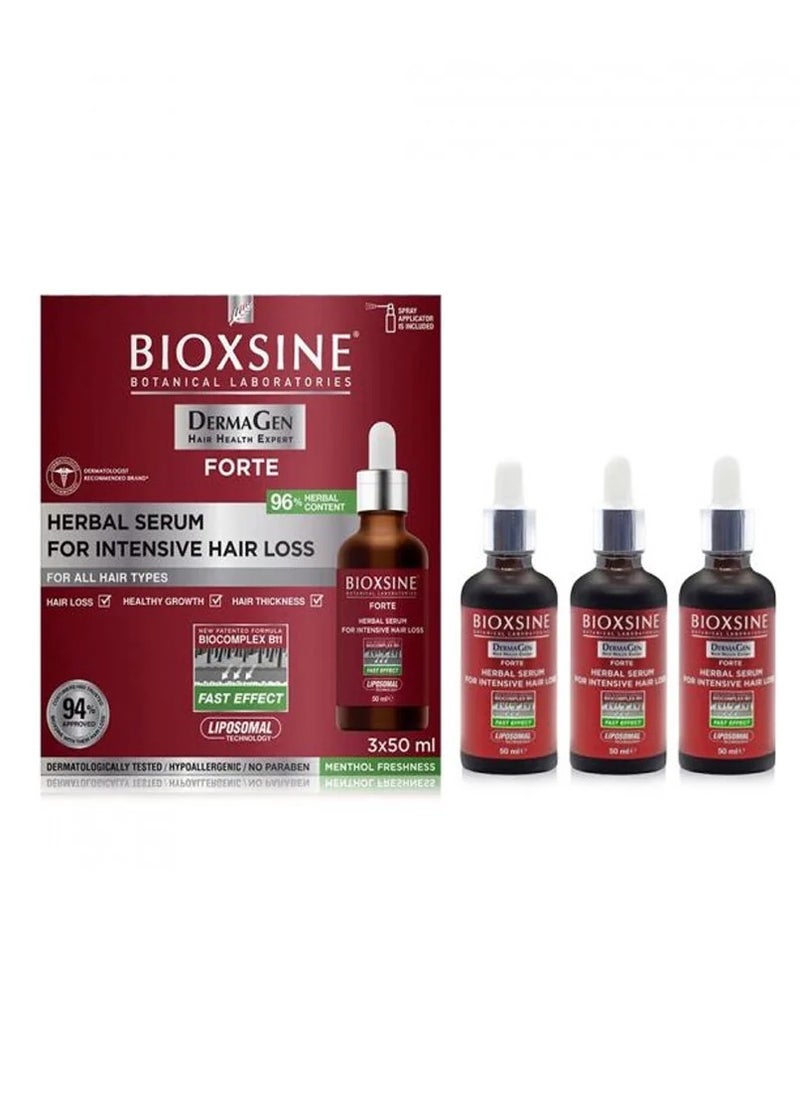 BIOXCIN - Bioxcin Hair Herbal Serum for Intensive Hair Loss 3x50 ml - Image 1