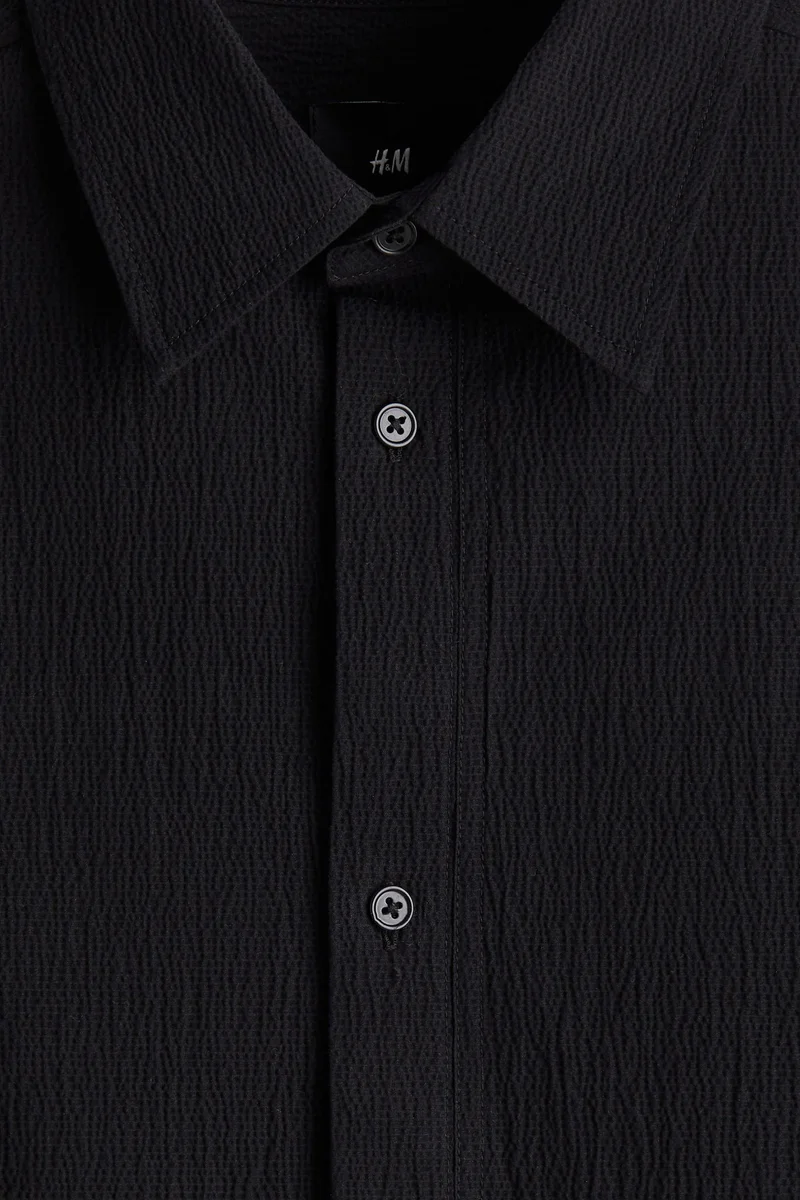 H&M Loose Fit Crinkled shirt