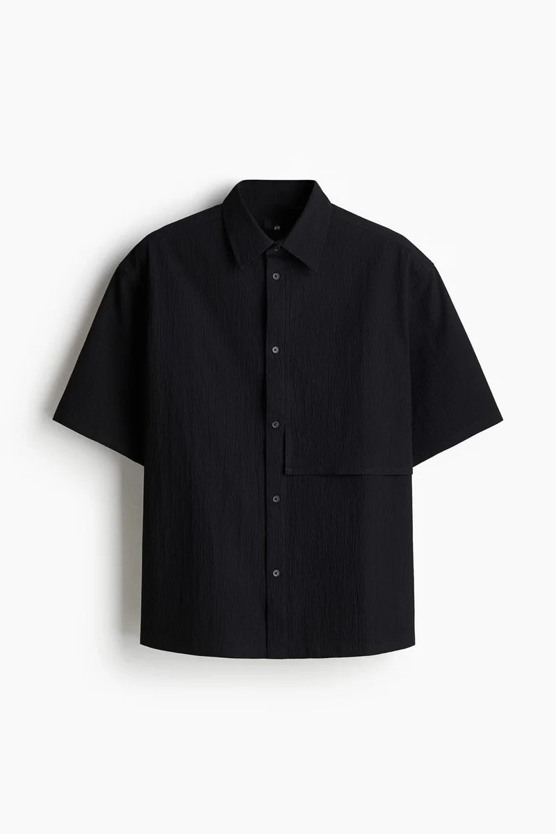 H&M Loose Fit Crinkled shirt