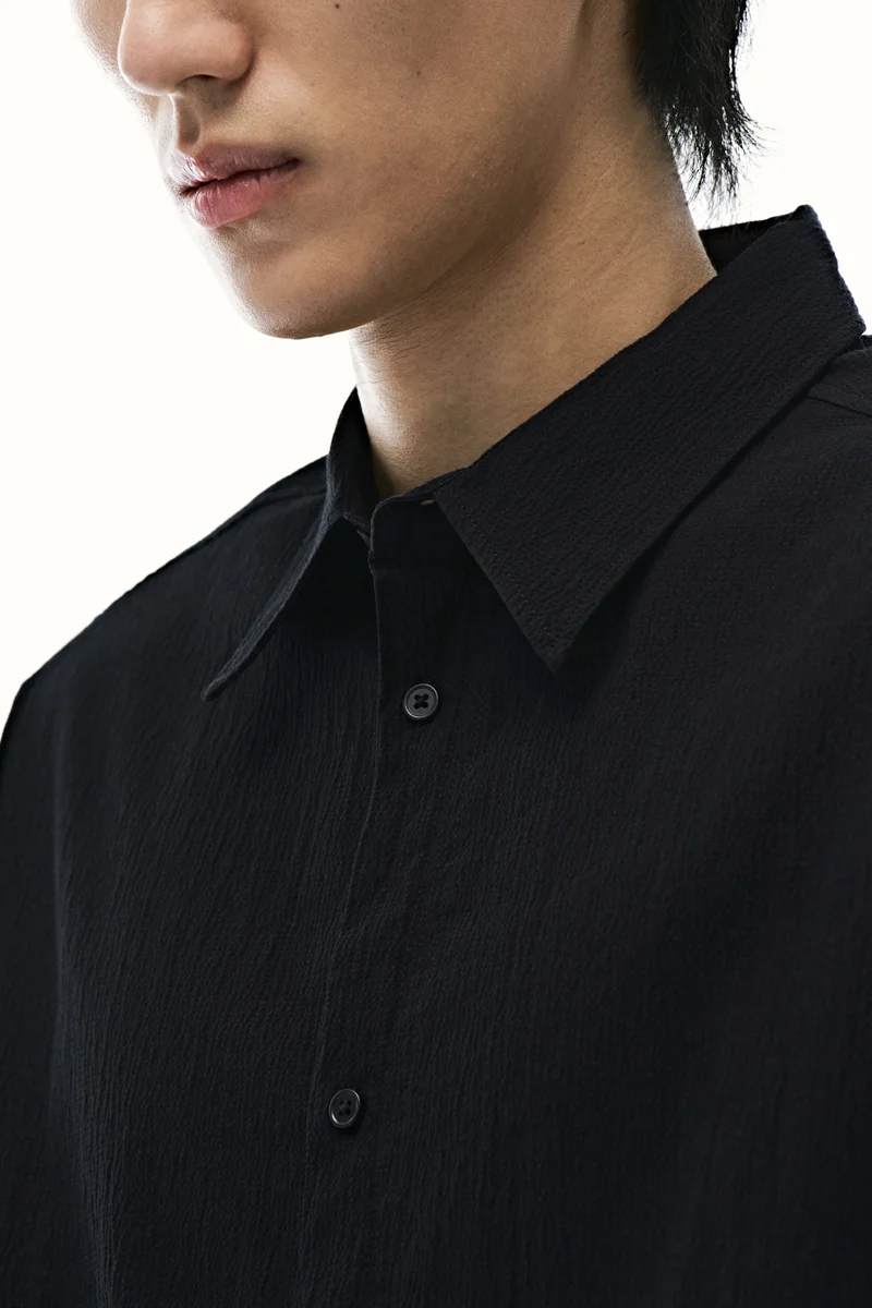 H&M  Loose Fit Crinkled shirt for Men | Best Price UAE