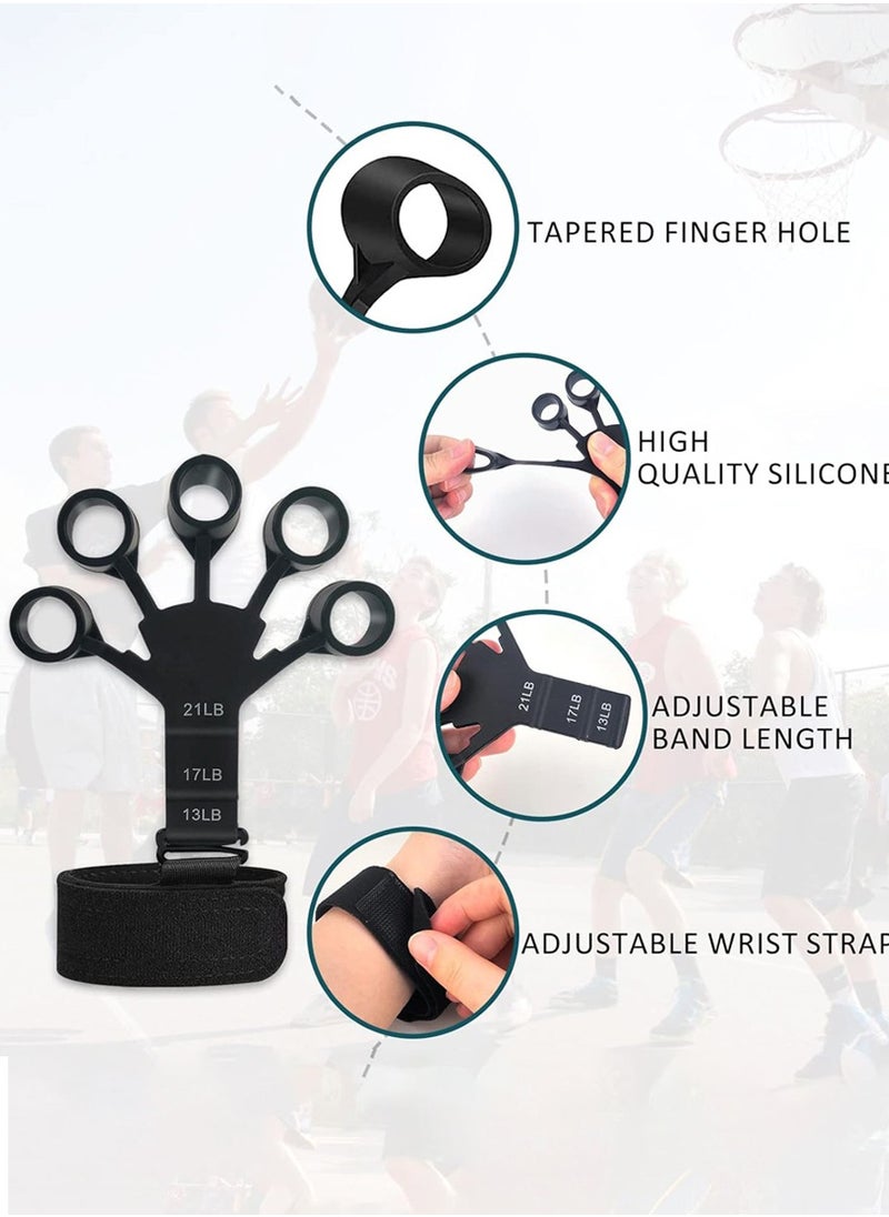 QUTOOB Hand Exerciser, Forearm Strengthener, Finger Exerciser, Hand Grip Strengthener Perfect For Muscle Training, Fitness, for Hand Therapy, Relieve Pain for Arthritis, Finger Flexion Extension Training,  - Image 5