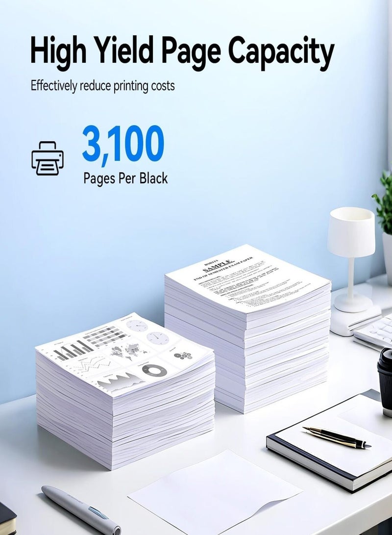 خرطوشة حبر 26A (CF226A) متوافقة مع طابعات HP ليزر جيت M402dn, M402dw, M402n و MFP M426fdn, M426fdw - أسود 3100 صفحة - Image 4
