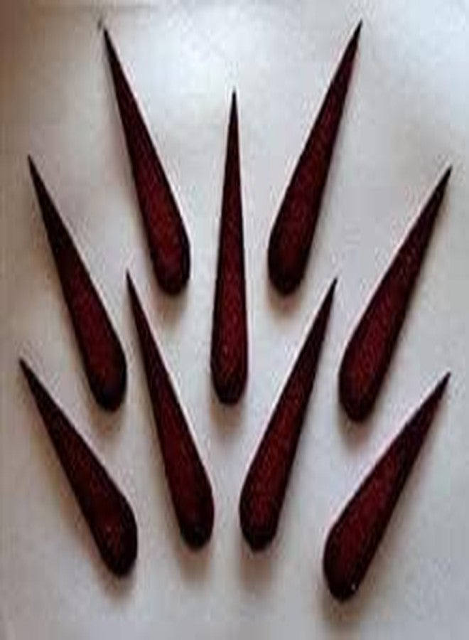Maroon Bindi Pack of 12, Traditional Sindoor, for Classical Dance, Assorted Sizes - Image 2