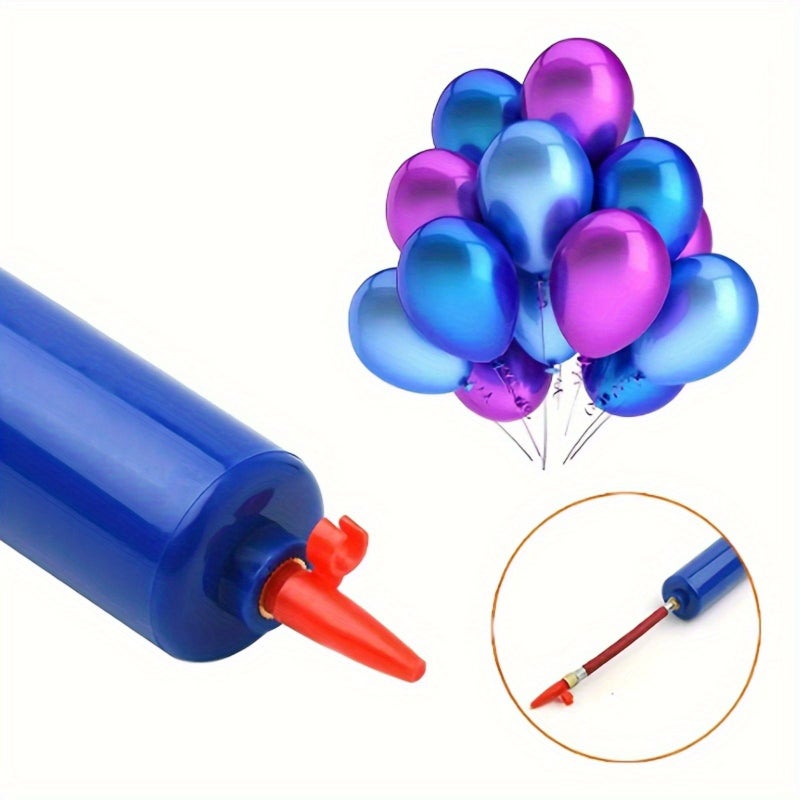 Blue Manual Air Pump 10pcs Inflator for Balls Bicycle Tires Air Mattress - Image 4