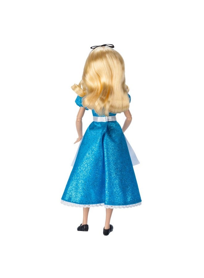 Disney Store Official Princess Classic Doll (Alice), 11 Inches, Includes Brush with Molded Details, Fully Posable Toy in Classic Outfit Princess Toys for Girls - Image 5