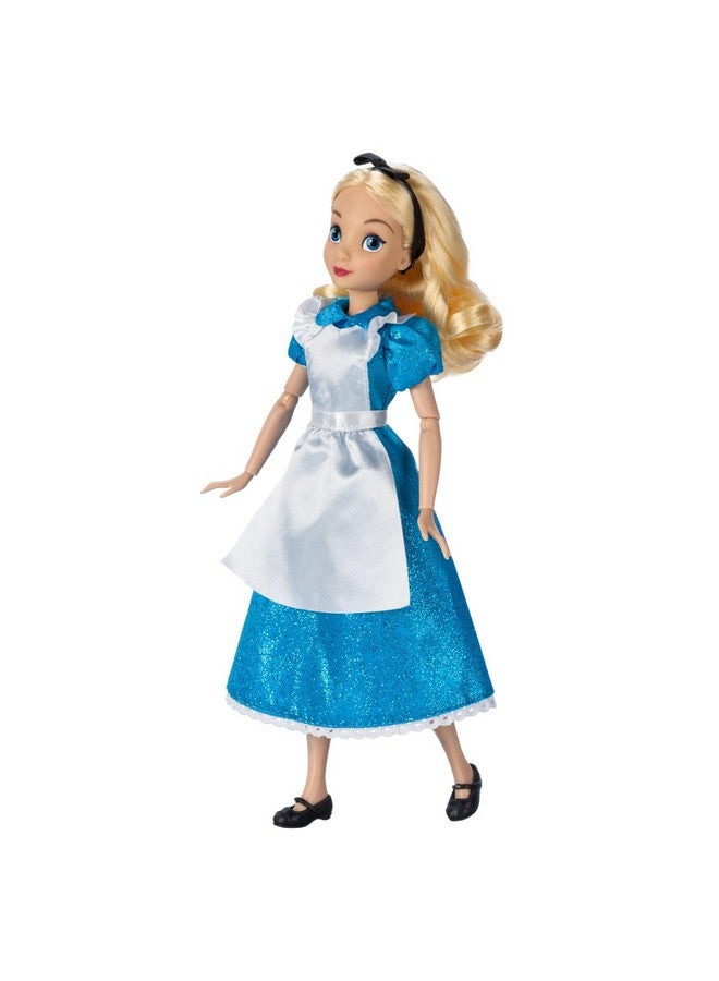 Disney Store Official Princess Classic Doll (Alice), 11 Inches, Includes Brush with Molded Details, Fully Posable Toy in Classic Outfit Princess Toys for Girls - Image 4