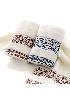 EXCLIFE 4-pack men's and women's face wash and shower towels, soft, absorbent, lint-free, easy to wring out pure cotton towels  - Image 4