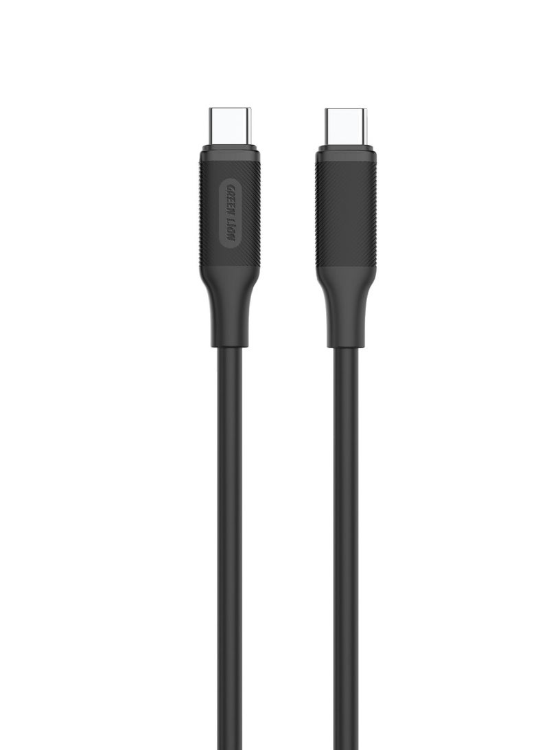 GREEN LION Ultra Compact GaN Wall Charger 2 Port EU Pin PD20W + QC3.0 with Type-C to Type-C Cable/ USB-C & USB-A Ports / Simultaneous Charging f /Charging Protection / Travel / Secure Charger for Home & Office - Black - Image 2