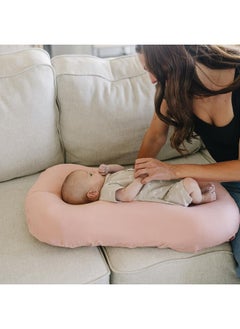 Konssy Konssy 2 Pack Baby Lounger Cover, Stretchy and Soft Newborn Lounger Cover, Infant Lounger Slipcover for Boys Girls, Covers Only (Pink Spring,Pink)  - Image 4