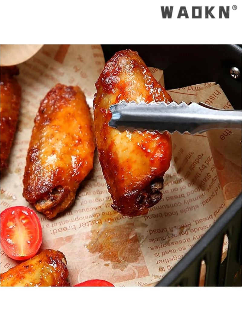 WAOKN 100-Piece Set of Extra-Long Wax Baking Papers，Disposable, Oil-Resistant & Greaseproof Square Sheets for Enhanced Food Packaging - Ideal Food Tray Liners for Hamburger, Cake, Bread, Sandwich & More - Perfect for Kitchen Use & Ensuring Cleanliness and Convenience - Image 2