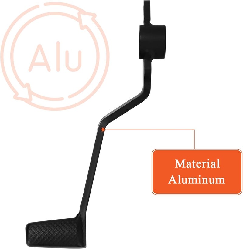 FOVPLUE Rear Brake Lever Pedal for Kawasaki Ninja 400, Z400, Ninja 500, Z500 - Black - Image 3
