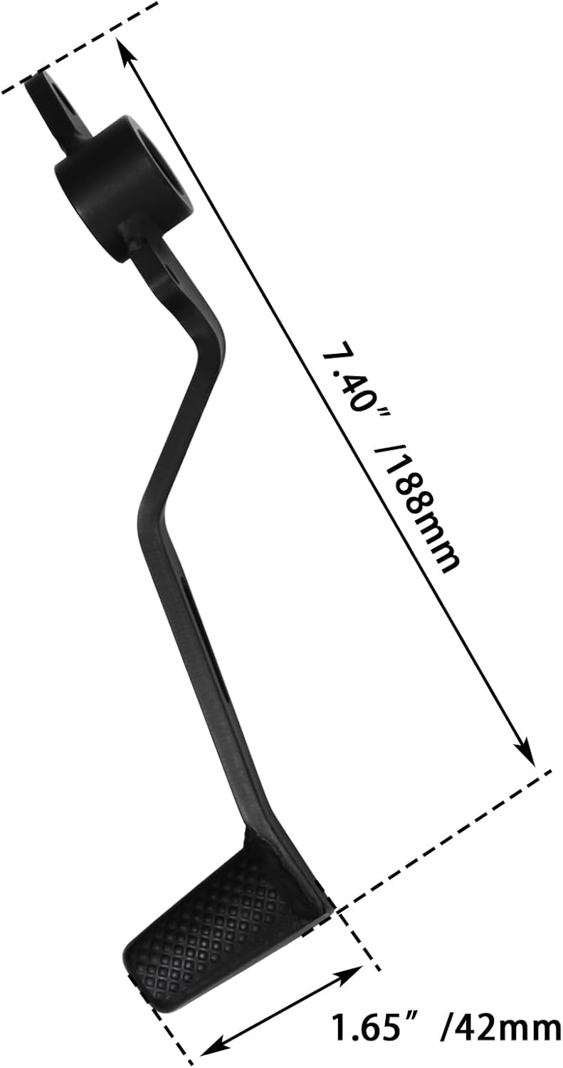 FOVPLUE Rear Brake Lever Pedal for Kawasaki Ninja 400, Z400, Ninja 500, Z500 - Black - Image 4