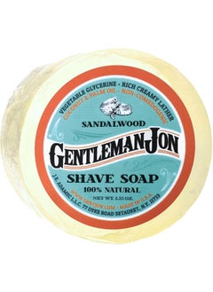 Gentleman Jon Sandalwood Shaving Soap for Men  Creates the Perfect Lather  Ideal for Smooth Shaves  Moisturizes and Protects  Elevate Your Grooming with this Classic Shave Essential 225 oz 