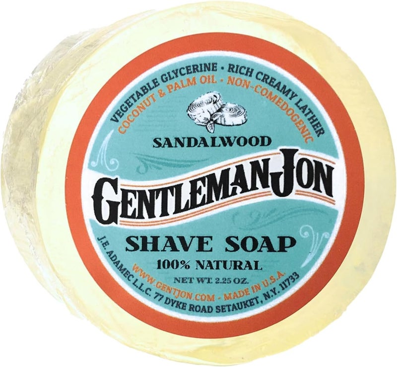 Sandalwood Shaving Soap for Men  Creates the Perfect Lather  Ideal for Smooth Shaves  Moisturizes and Protects  Elevate Your Grooming with this Classic Shave Essential 225 oz