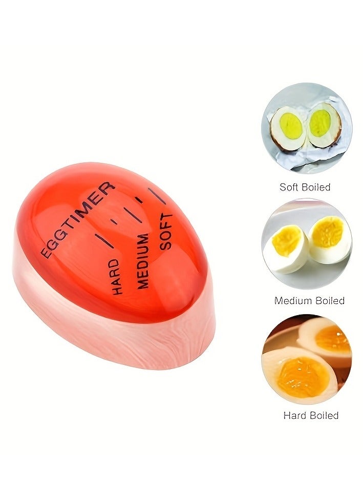 1pcs Portable Mini Egg Timer, Non-Toxic And Durable, Perfect Boiled Eggs by Time And Temperature  - Image 1