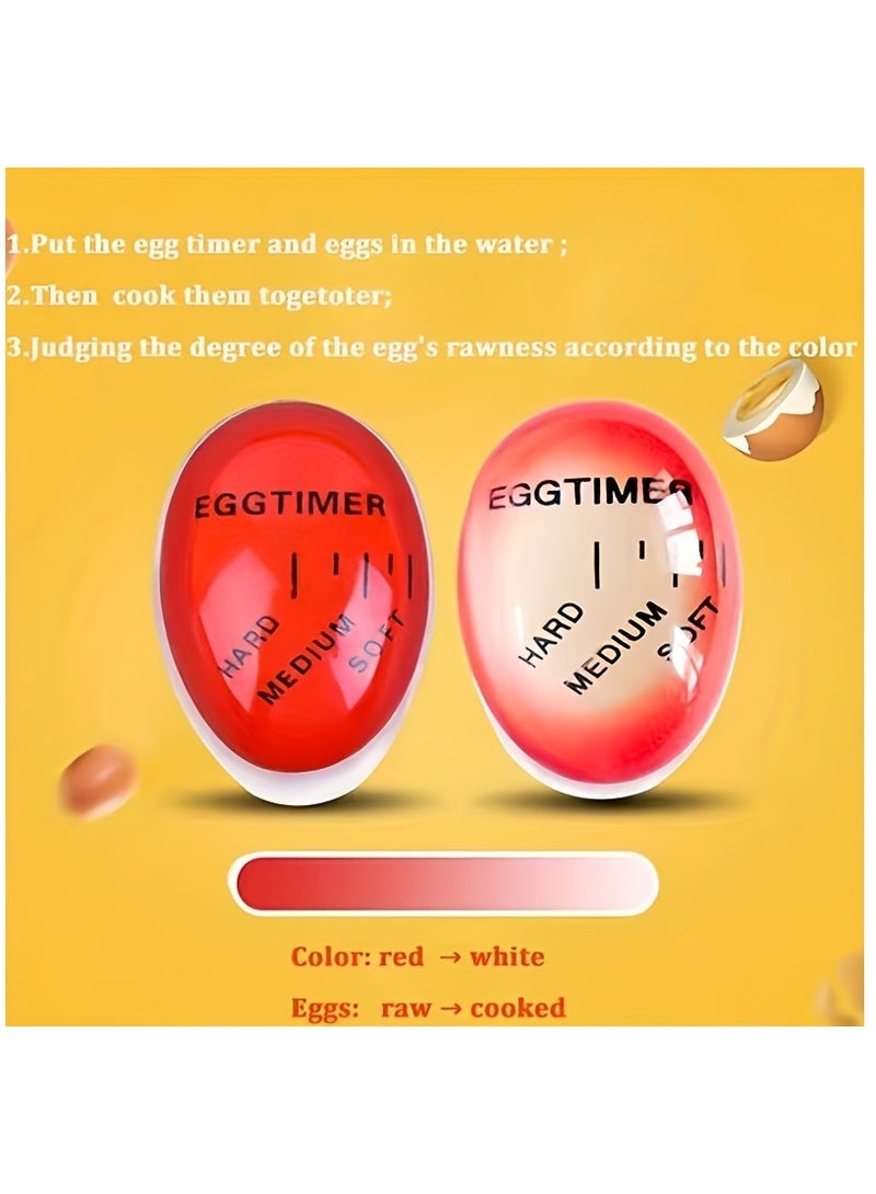1pcs Portable Mini Egg Timer, Non-Toxic And Durable, Perfect Boiled Eggs by Time And Temperature  - Image 3