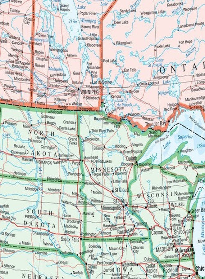 MapSherpa North America Wall Map - Atlas of Canada - 34" x 39" Paper - Image 3