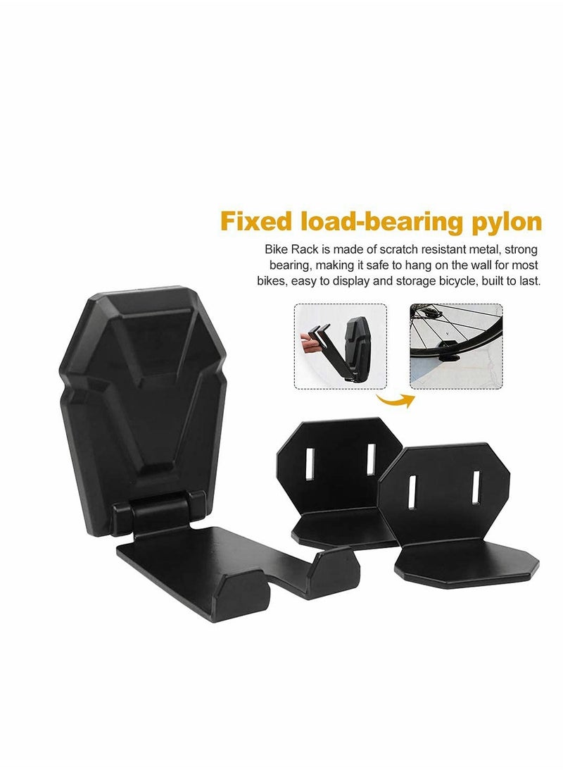 Excefore - Bike Wall Mount Bracket Bike Pedal Hook Bike Storage Rack Bicycle Wall Hook for Mountain Bike, Road Bike - Image 1